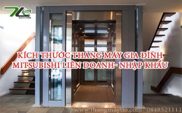 Kích thước thang máy gia đình Mitsubishi Kích thước thang máy gia đình Mitsubishi
